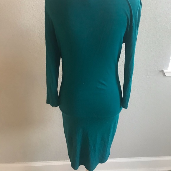 Turquoise body con dress - Picture 3 of 3